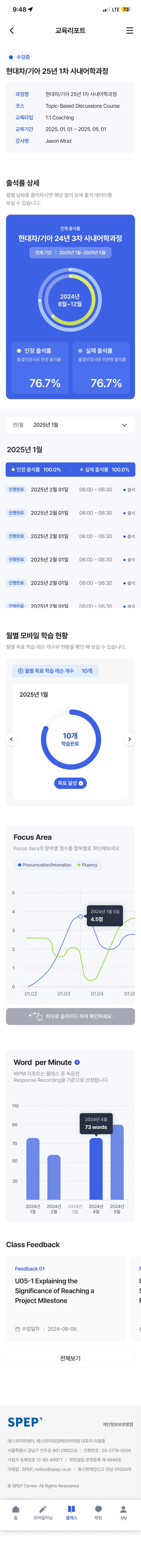 SPEP 모바일 교육 리포트